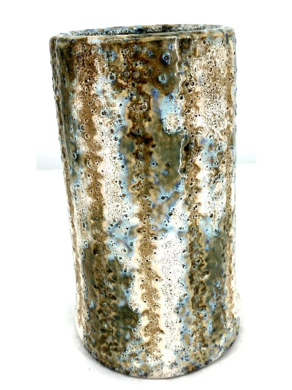 Alienware Studio Art Vase Lava Glaze Neutral Tones 7.75